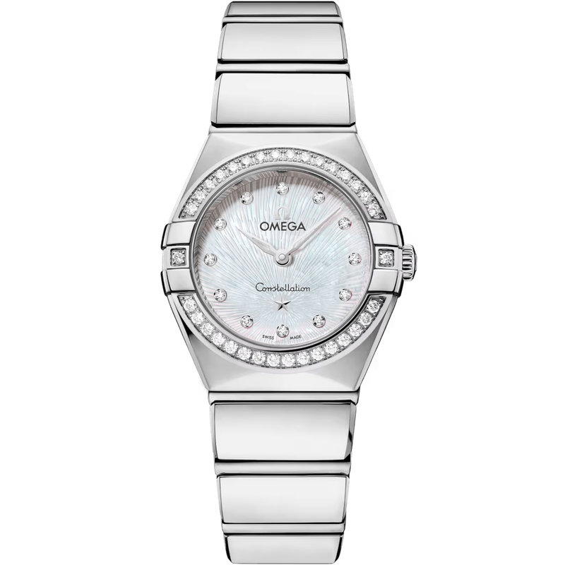 Constellation 25mm with Mother of Pearl Supernova Diamond Dial and Diamond Bezel in Stainless Steel