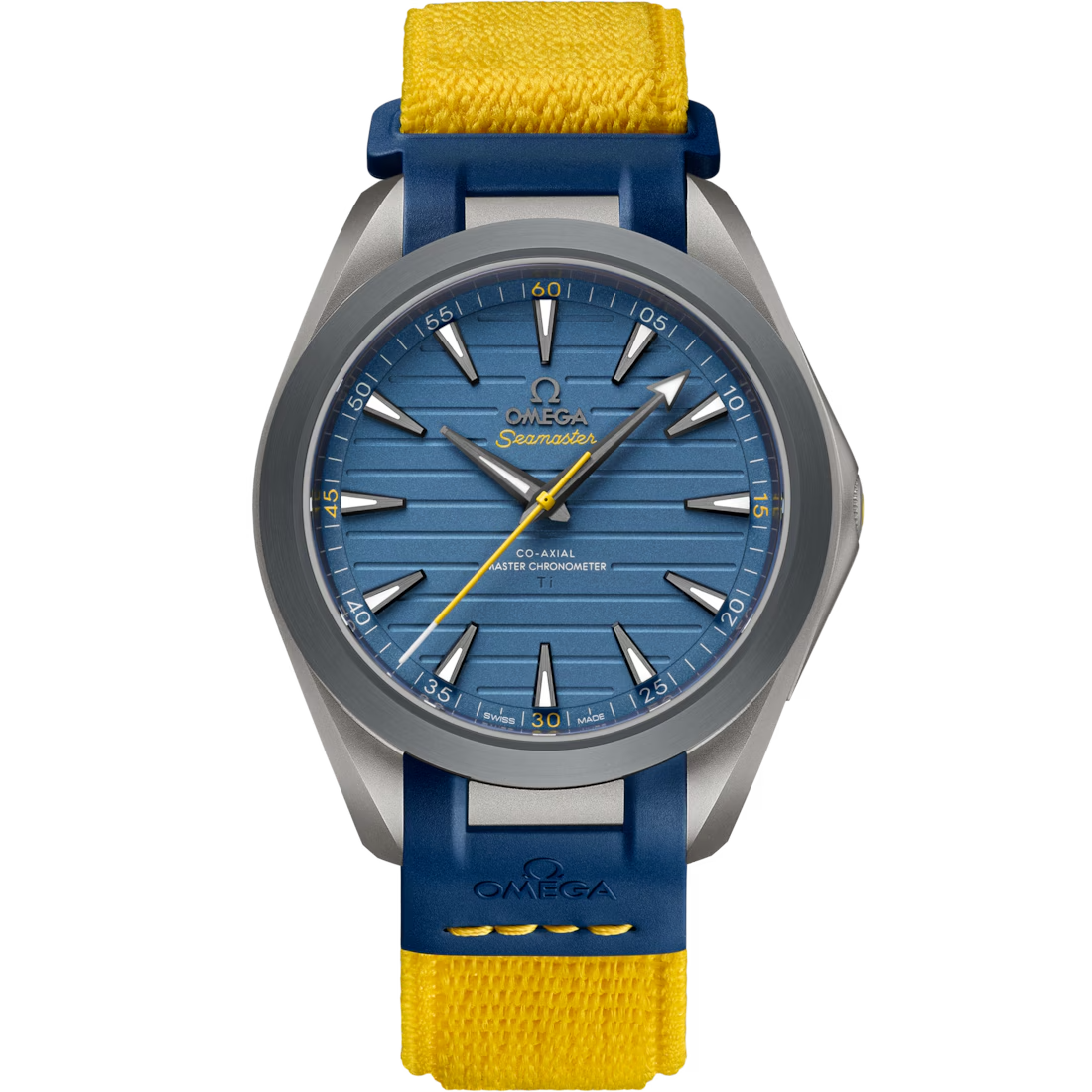 Aqua Terra Ultra Light 41mm with Blue Dial in Titanium on Nylon Strap