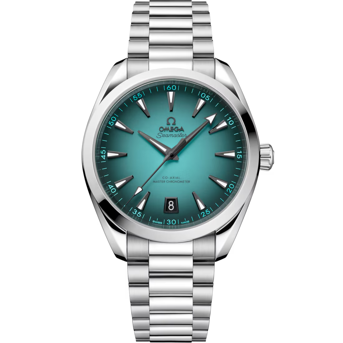 Aqua Terra 41mm with Smoked Turquoise Dial in Stainless Steel