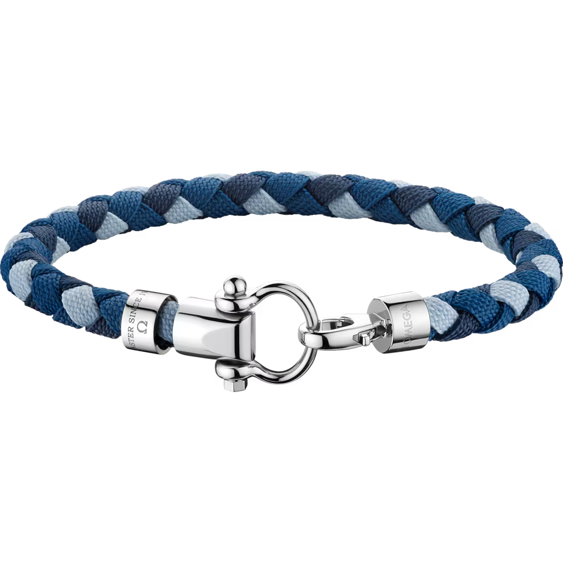 Aqua Sailing Bracelet (Large) in Multicolor Blue Nylon