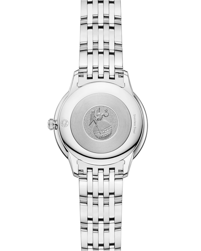 De Ville Prestige 30mm With Black Dial In Stainless Steel