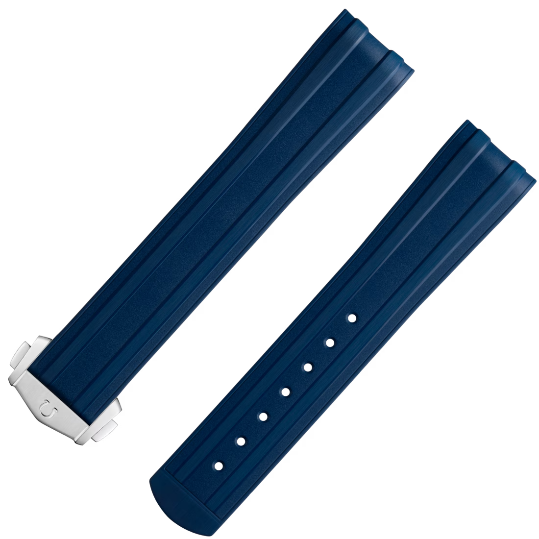 Diver 300M Rubber Strap in Blue