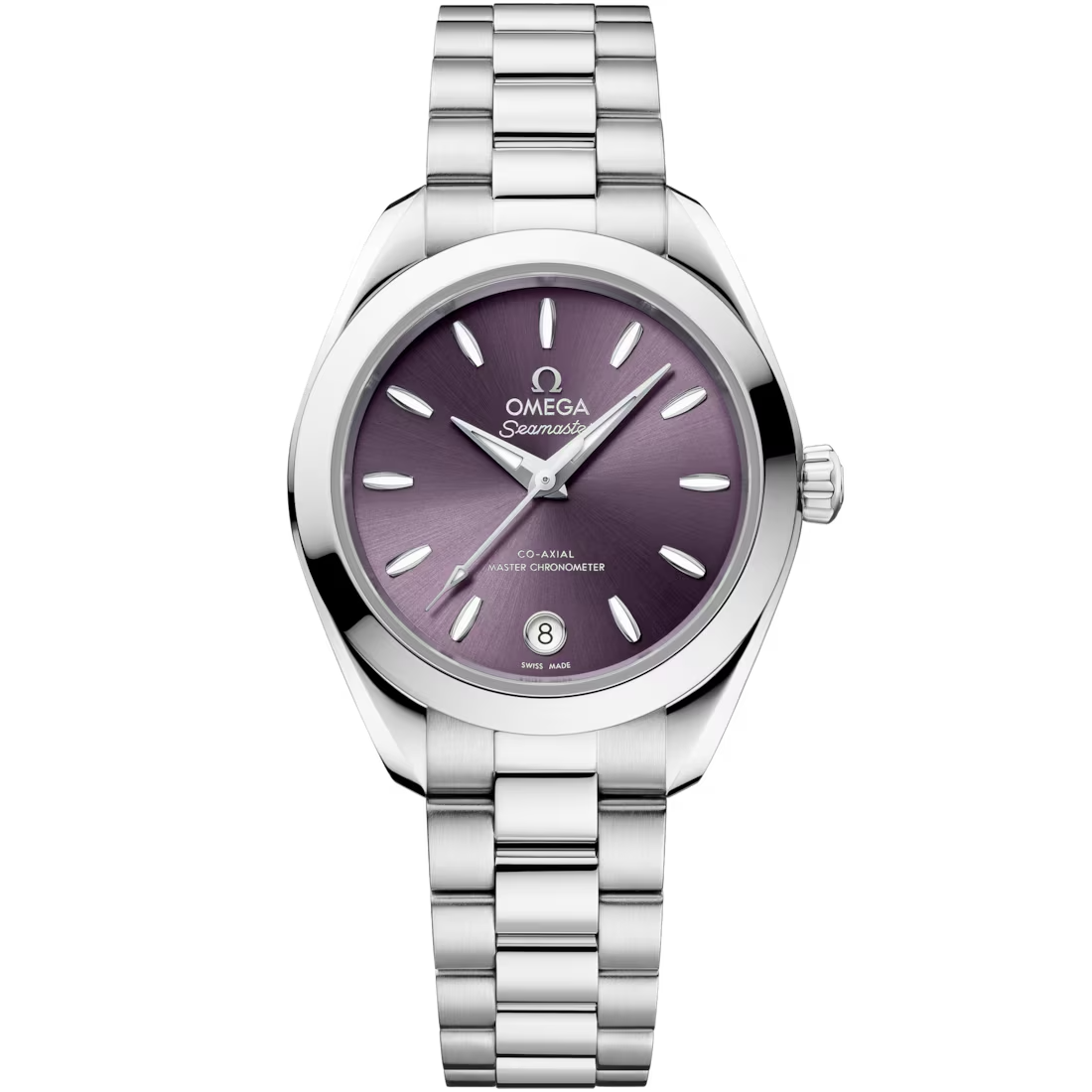 Aqua Terra 30mm with Lavender Dial in Stainless Steel