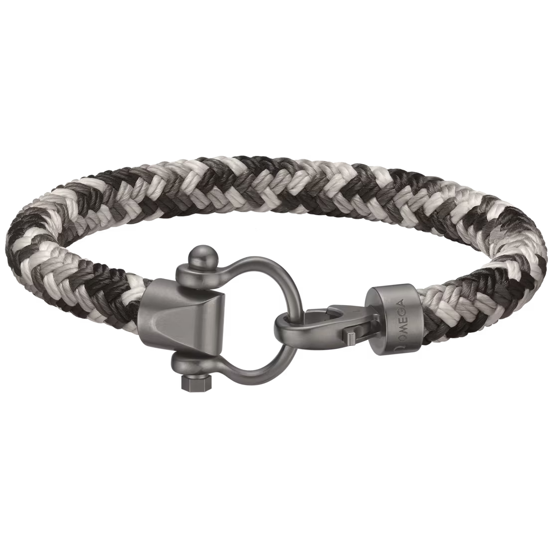 Aqua Sailing Nylon Bracelet (M) in Titanium and Snow Camo