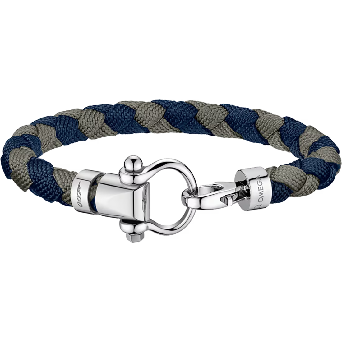 Aqua Sailing Nylon Bracelet (XL) 007 Edition in Blue and Grey
