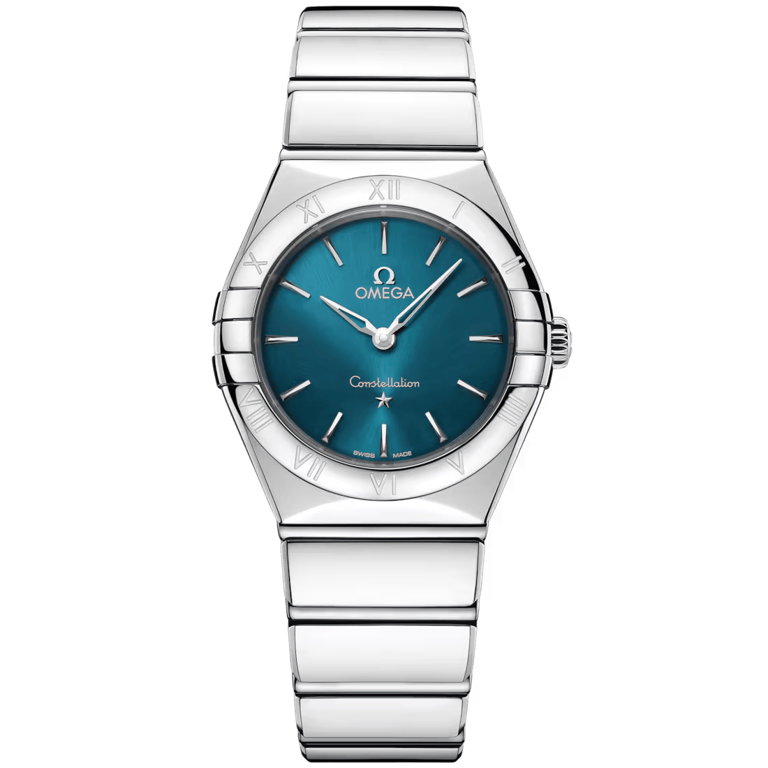 Constellation 28mm with Peacock Blue Dial in Stainless Steel