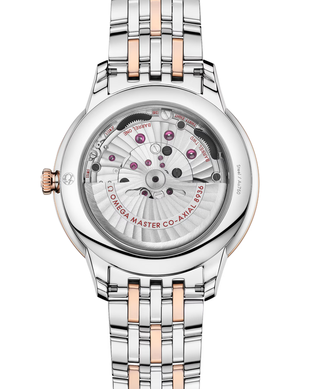 De Ville Prestige 42mm with Silvery Dial in Stainless Steel and Rose Gold