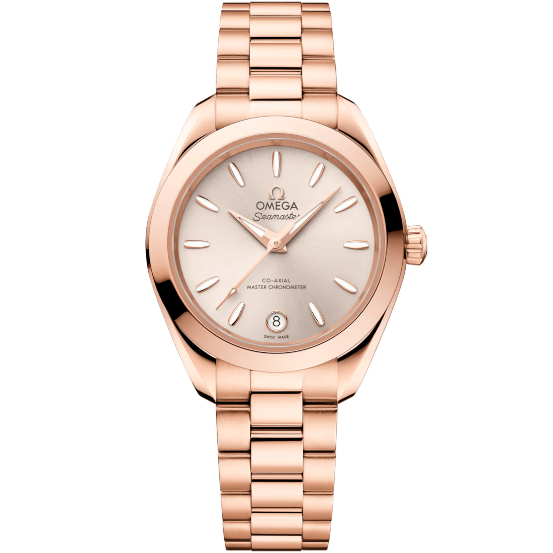 Aqua Terra 30mm with Sedna Gold Dial in Rose Gold