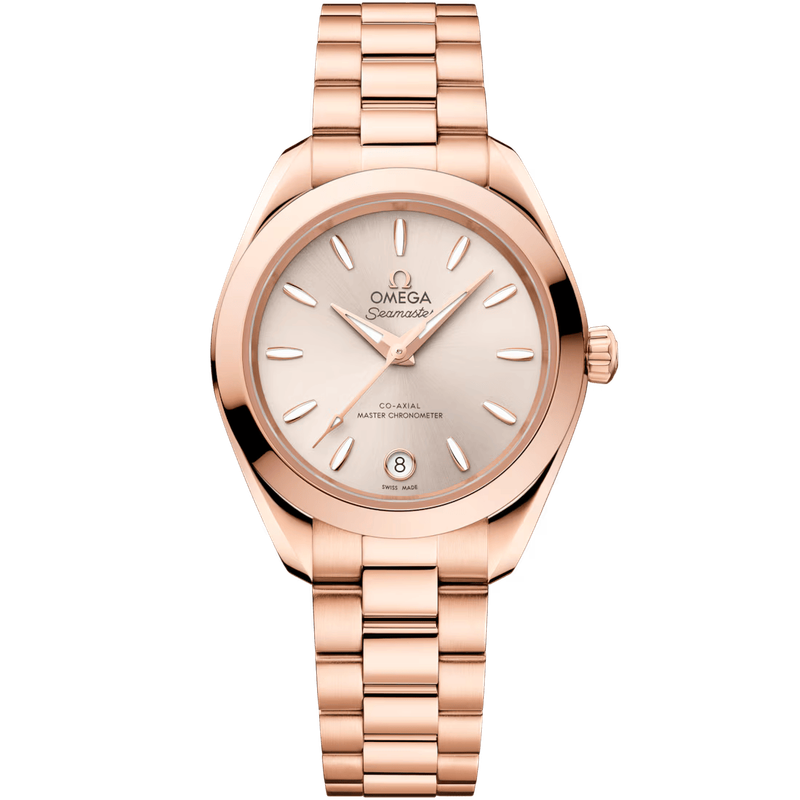 Aqua Terra 30mm with Sedna Gold Dial in Rose Gold