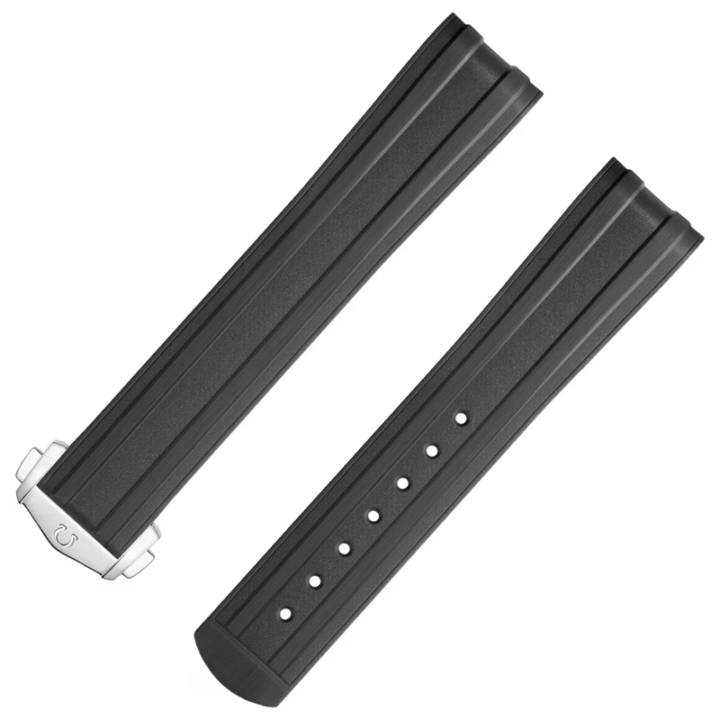 20mm Grey Rubber Strap