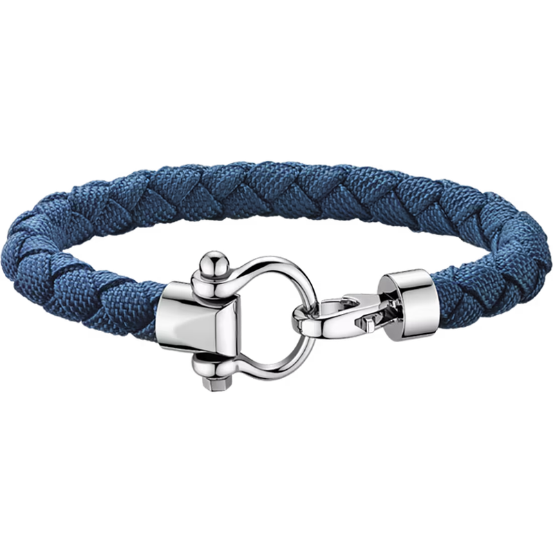 Aqua Sailing Nylon Bracelet (XL) in Blue