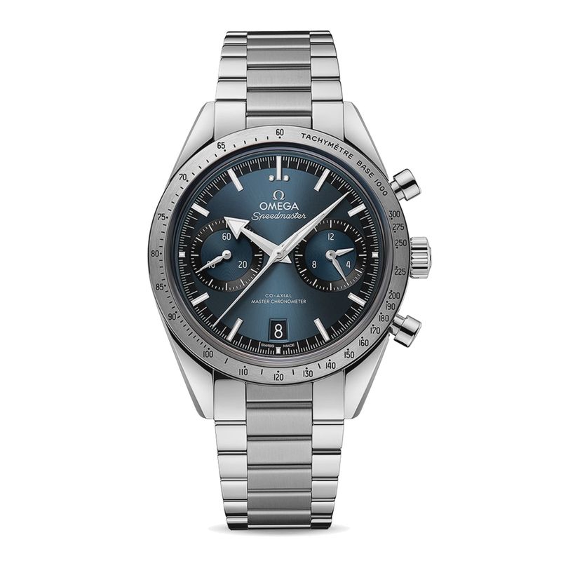 Speedmaster 57 40.5mm with Blue Dial in Stainless Steel