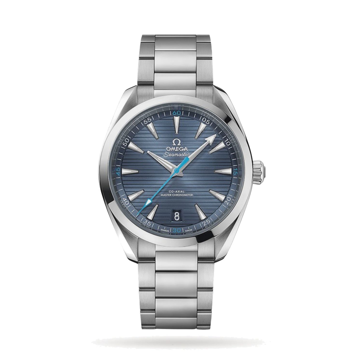 Aqua Terra 41mm with Teak Blue Dial in Stainless Steel