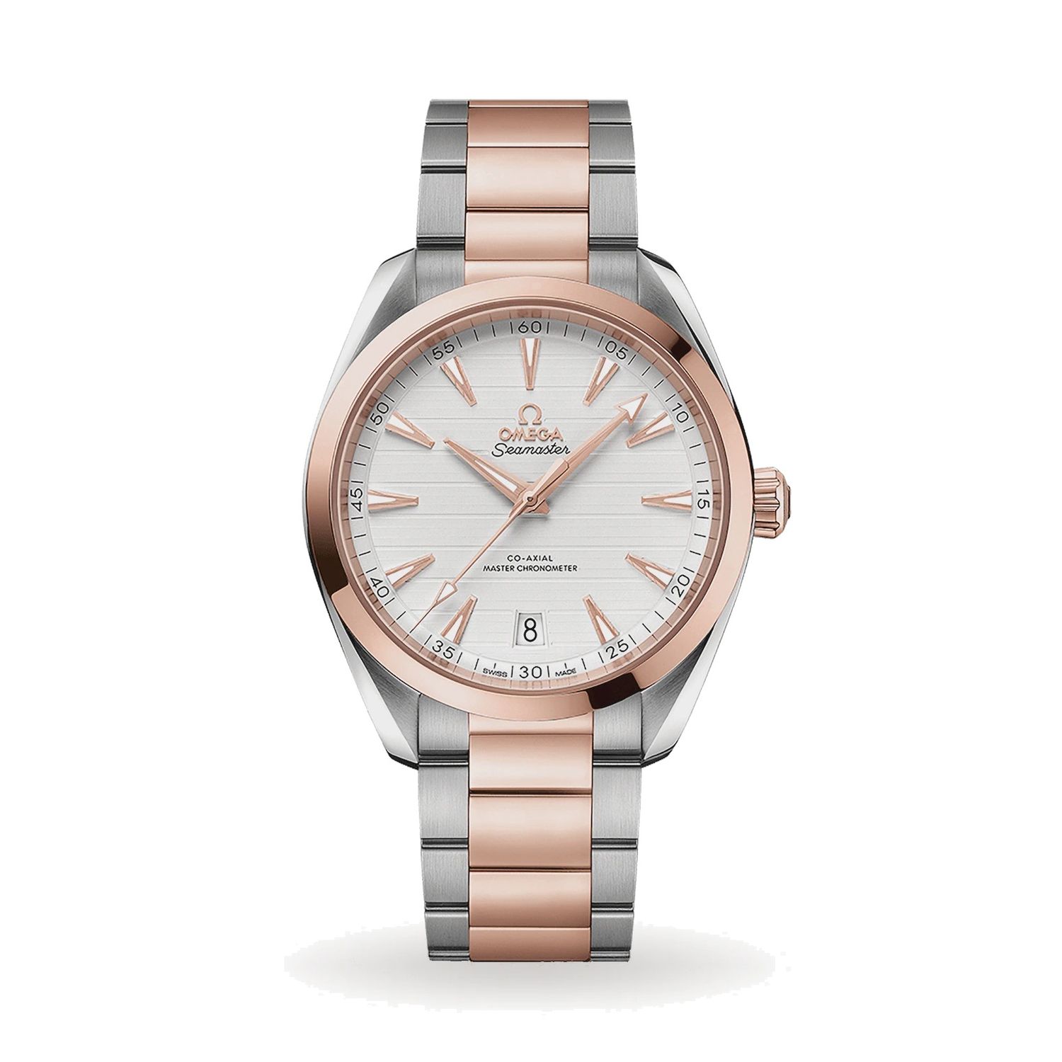 Aqua Terra 41mm with Silver Dial  in Stainless Steel and Rose Gold
