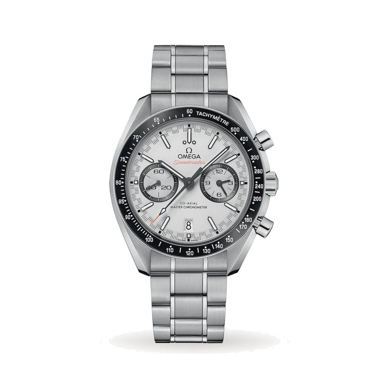 Speedmaster Racing 44mm with White Dial in Stainless Steel