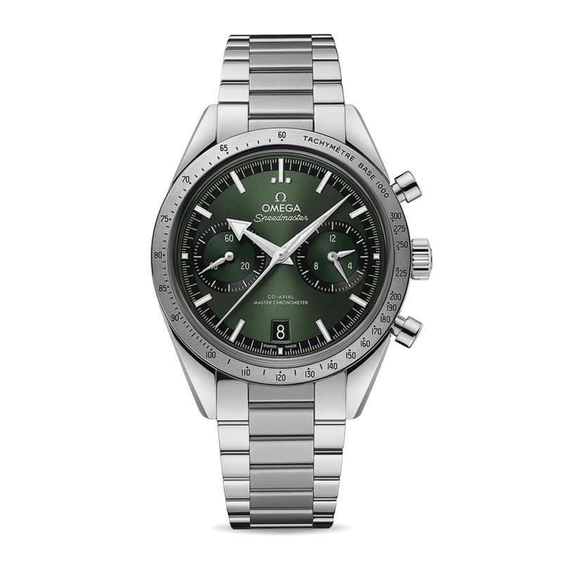 Speedmaster 57 40.5mm with Green Dial in Stainless Steel