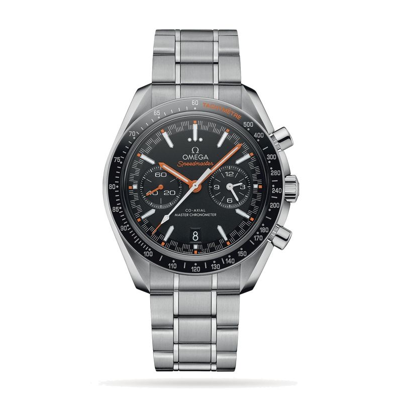 Speedmaster Racing 44.5mm with Black Dial in Stainless Steel