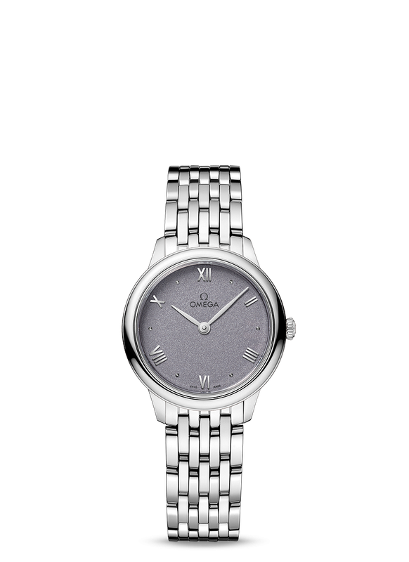 De Ville Prestige 27.5mm PVD Lavender Dial in Stainless Steel