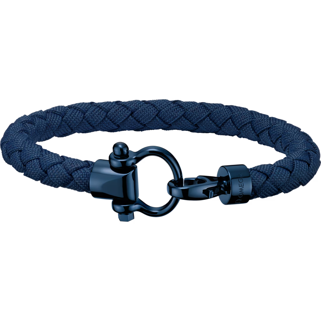 Aqua Sailing Bracelet (XL) in Blue Nylon with Blue Steel Hardware