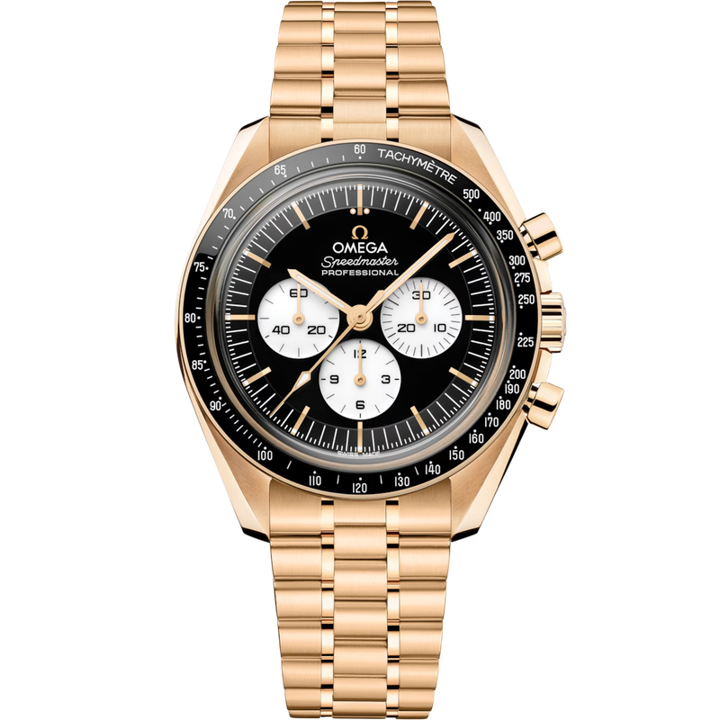 Speedmaster Moonwatch Professional 42mm In Yellow Gold With Reverse Dial