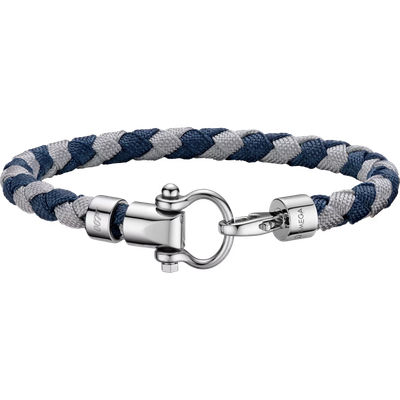 Aqua Sailing Nylon Bracelet (M) in Grey and Blue 007 Edition