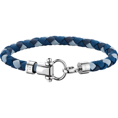 Aqua Sailing Nylon Bracelet (M) in Summer Blue
