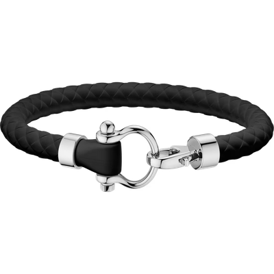Aqua Sailing Rubber Bracelet (XL) in Black