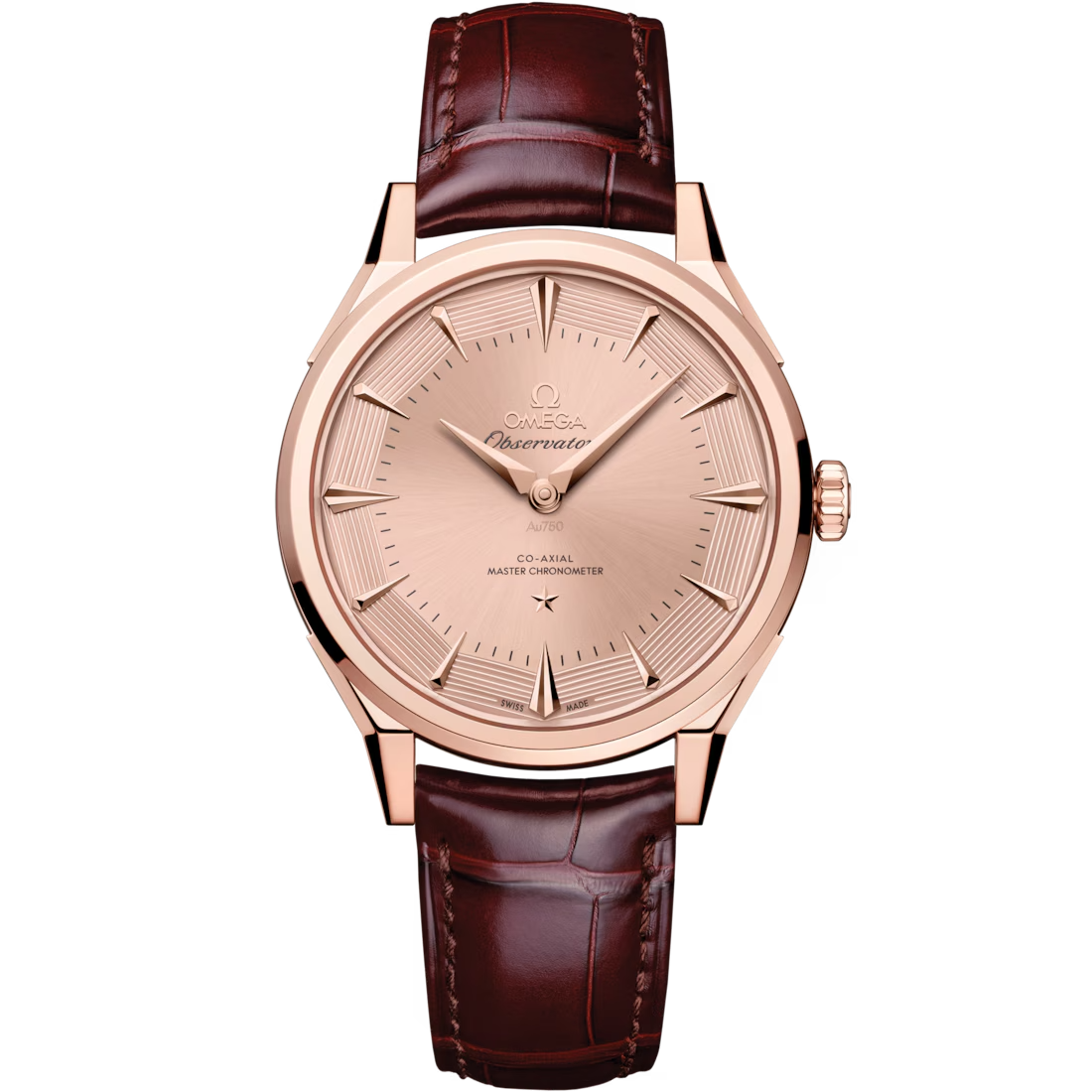 Constellation Observatory 39.4mm In Rose Gold On A  Alligator Strap