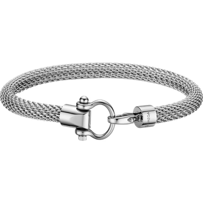 Aqua Sailing Bracelet (L) in Steel Mesh