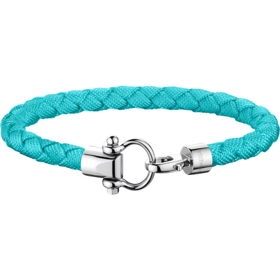 Aqua Sailing Nylon Bracelet (L) in Turquoise