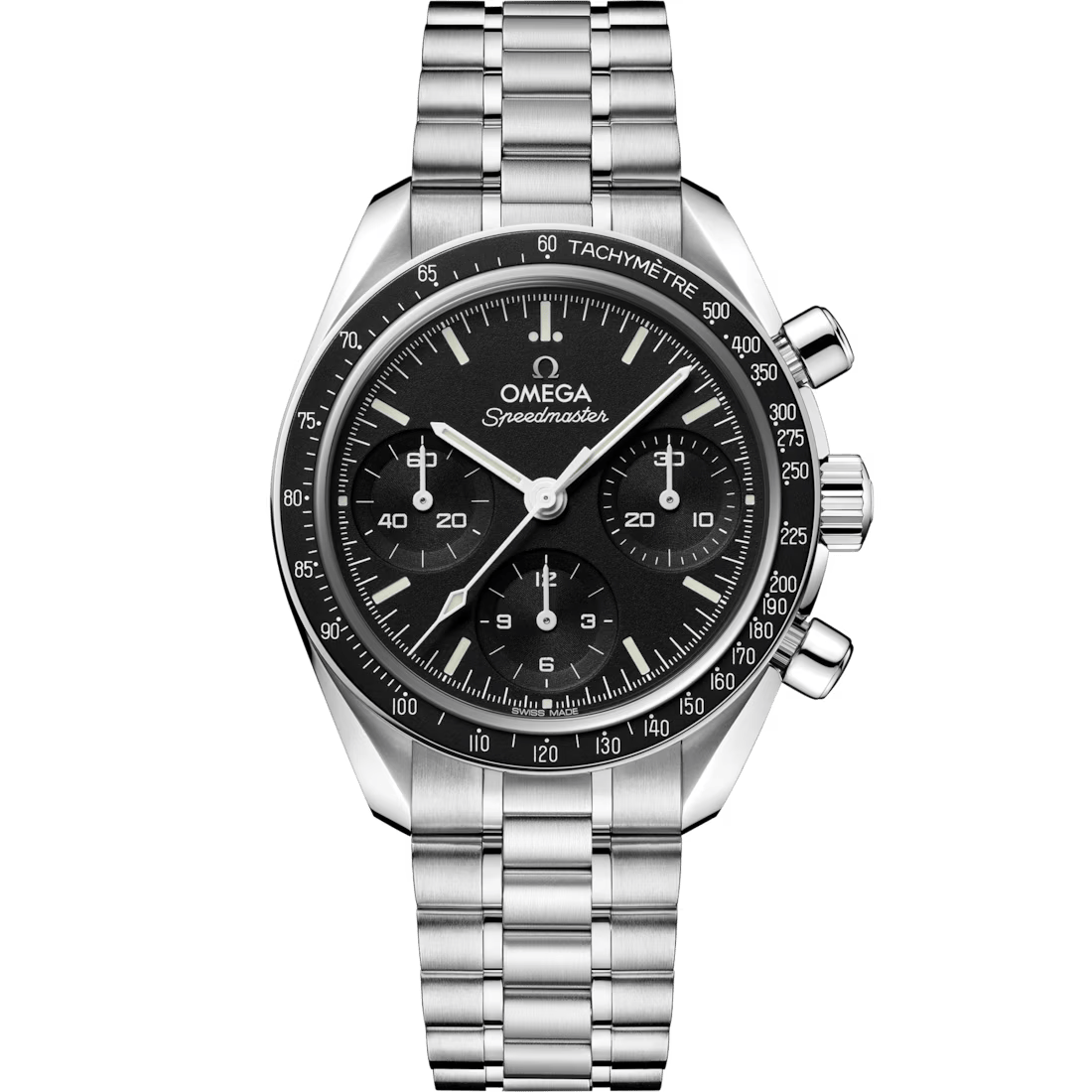 New Speedmaster 38mm with Black Dial in Stainless Steel