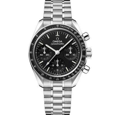New Speedmaster 38mm with Black Dial in Stainless Steel