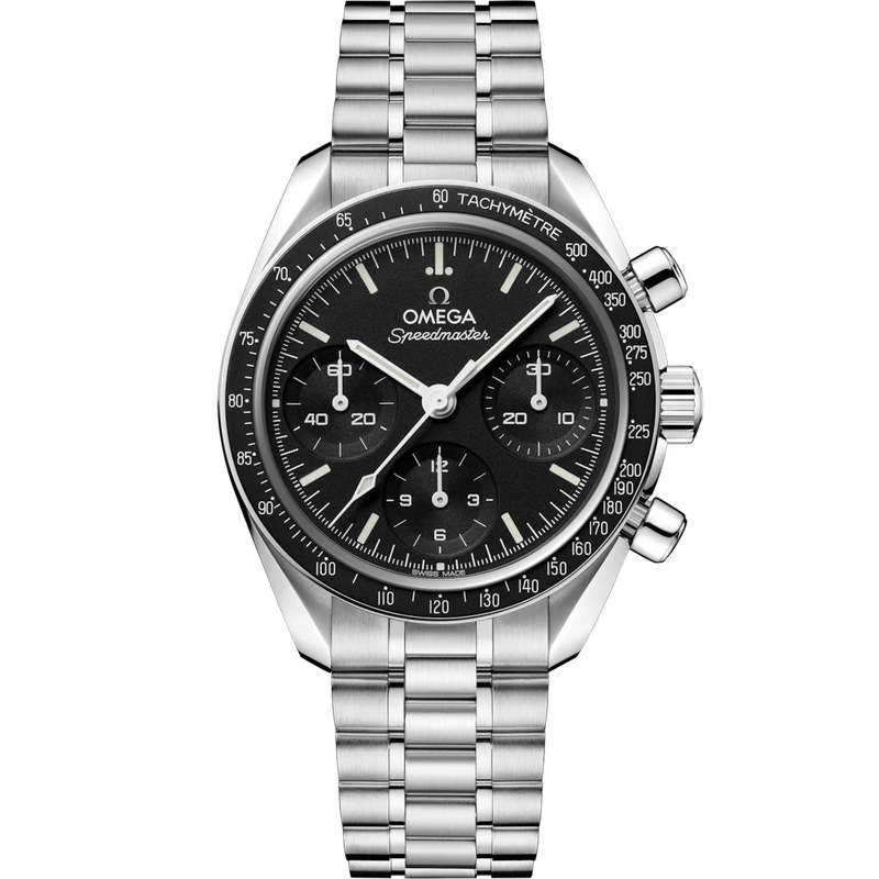 New Speedmaster 38mm with Black Dial in Stainless Steel