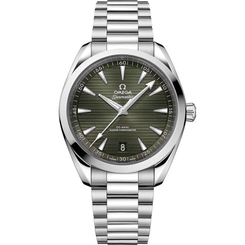 Aqua Terra 41mm with Green Teak Dial in Stainless Steel
