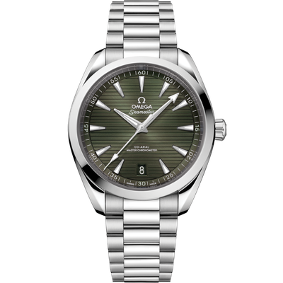 Aqua Terra 41mm with Green Teak Dial in Stainless Steel