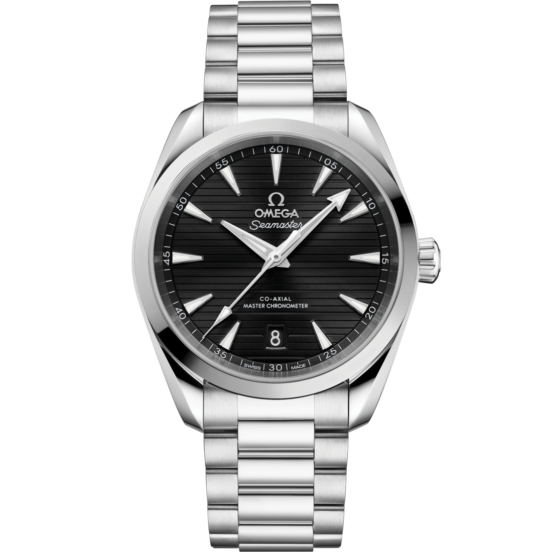 Aqua Terra 38mm with Black Teak in Stainless Steel