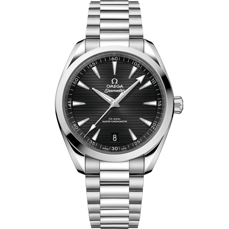 Aqua Terra 41mm With Black Teak Dial in Stainless Steel