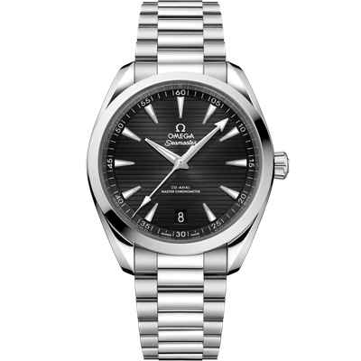 Aqua Terra 41mm With Black Teak Dial in Stainless Steel