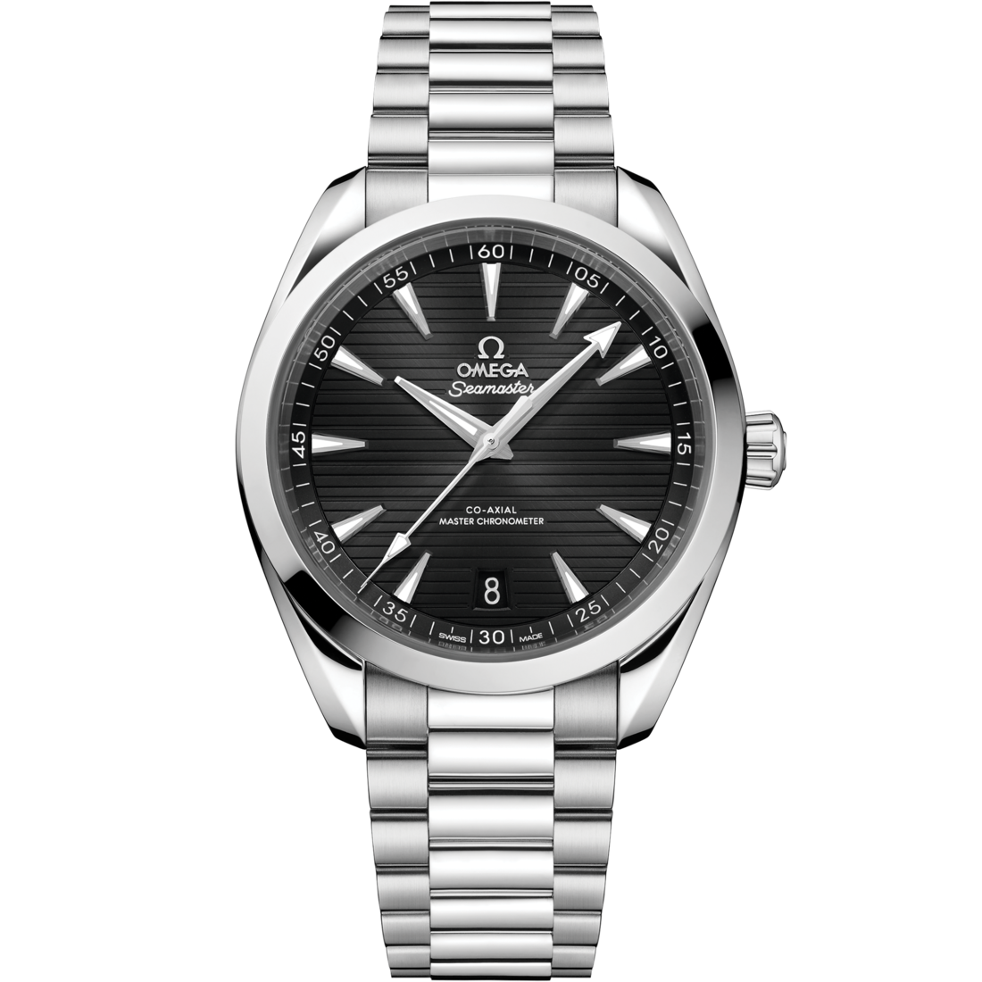 Aqua Terra 41mm With Black Teak Dial in Stainless Steel