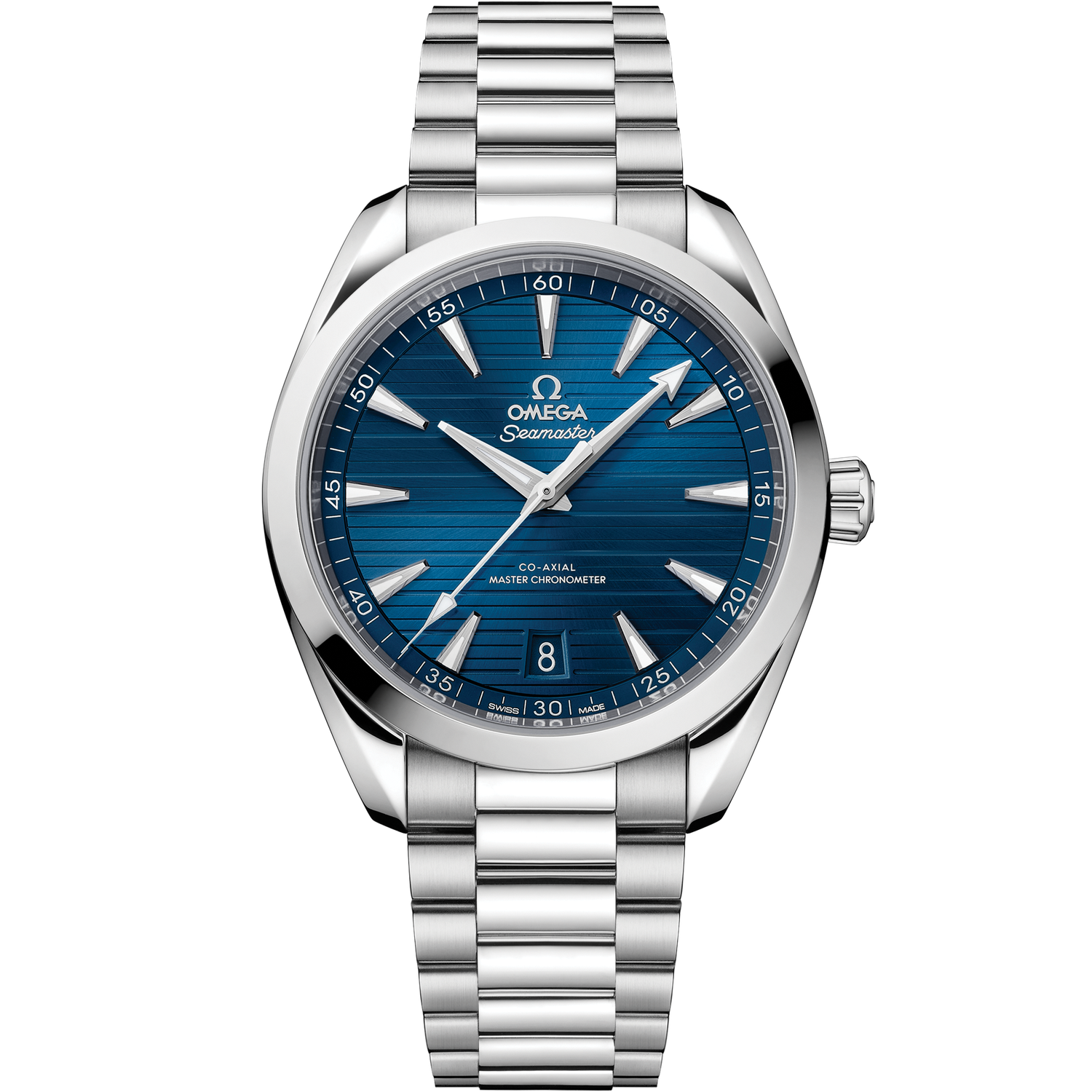 Aqua Terra 41mm with Blue Teak Dial in Stainless Steel