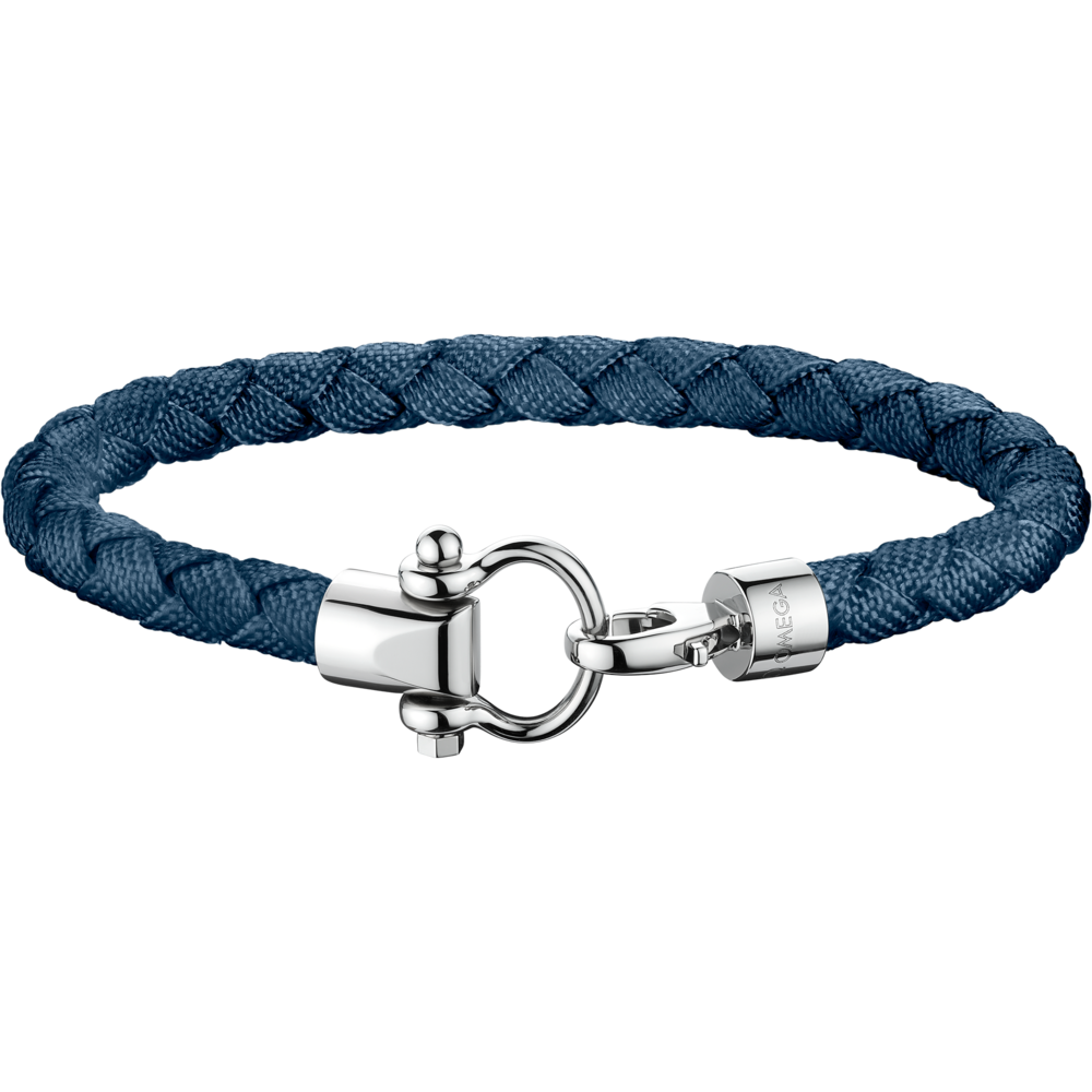 Aqua Sailing Bracelet in Blue Braided Nylon
