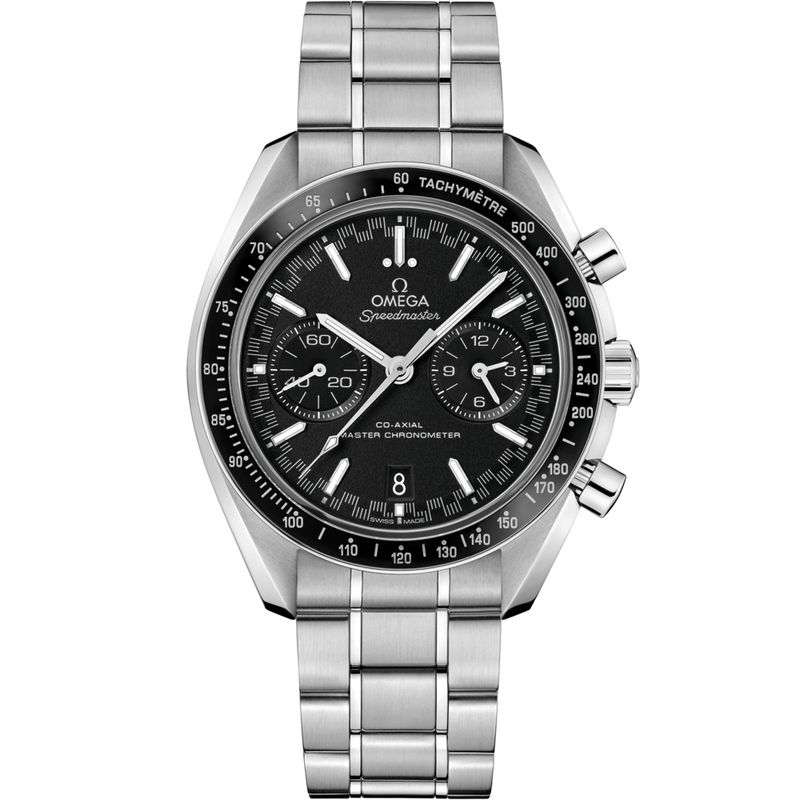 Speedmaster Racing 44.25mm with Black Dial in Stainless Steel