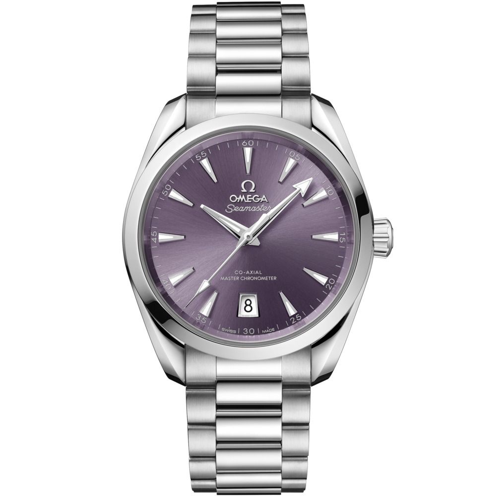 Aqua Terra 38mm with Lavender Dial in Stainless Steel