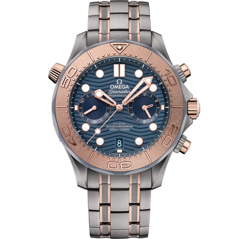 Seamaster Diver 300M 44mm with Blue Dial in Titanium, Tantalum and Rose Gold
