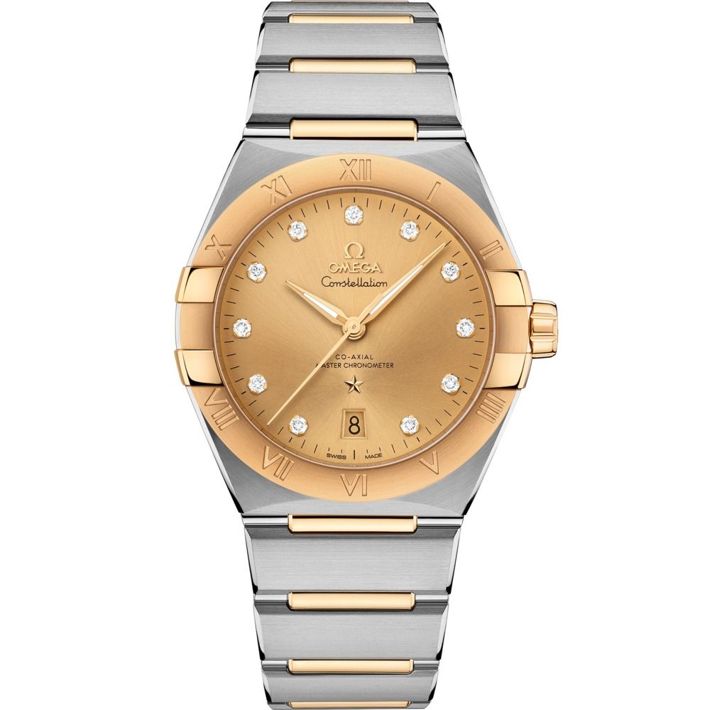 Constellation 39mm with Yellow Diamond Dial in Stainless Steel and Yellow Gold