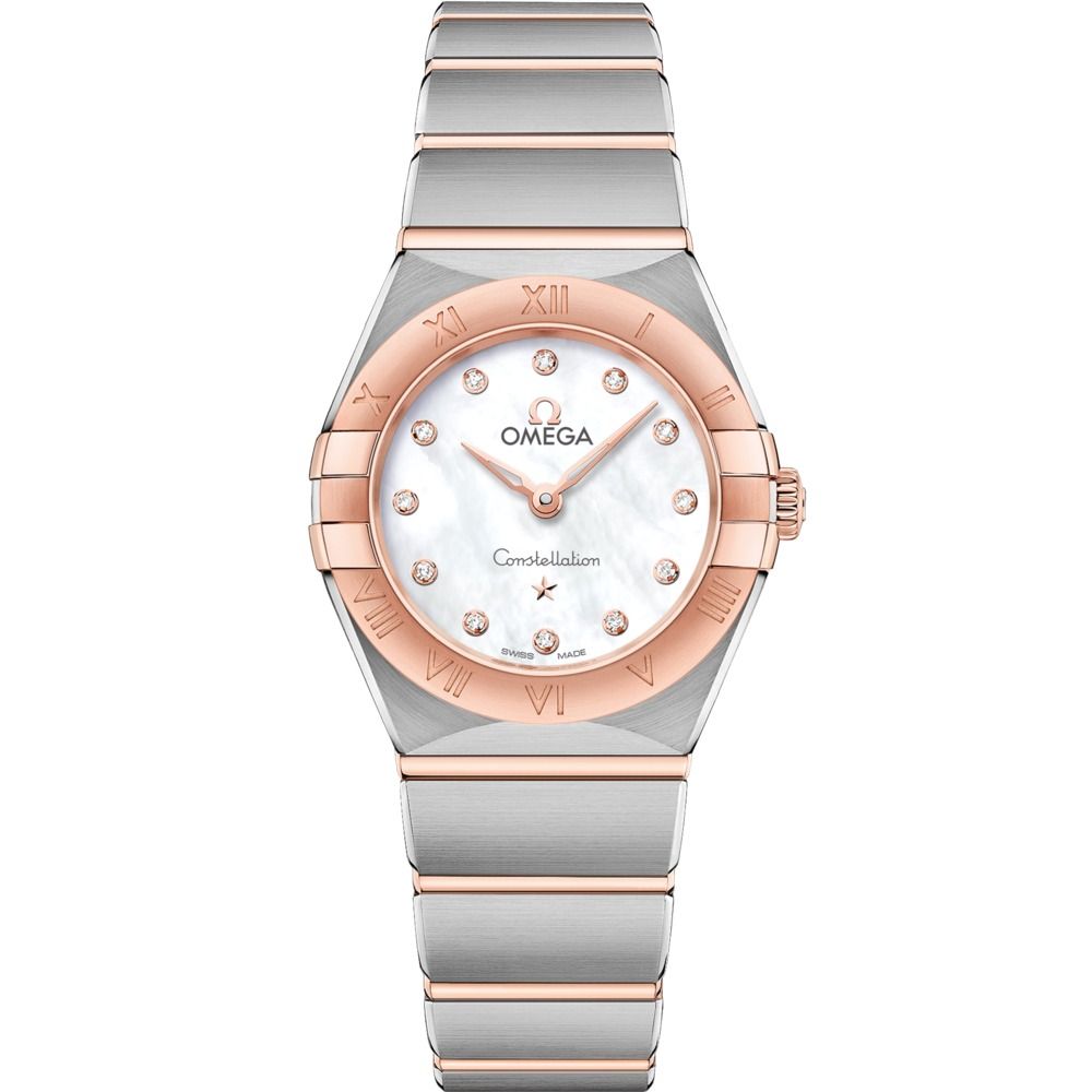 Constellation 25mm with White Diamond Dial in Stainless Steel and Rose Gold