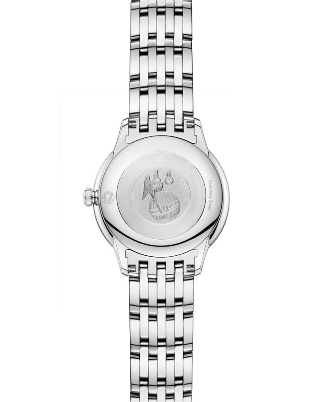 De Ville Prestige 27.5mm with White Diamond Dial and Diamond Bezel in Stainless Steel