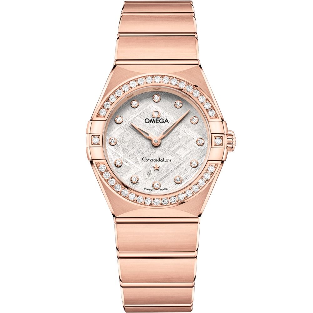 Constellation 28mm with Grey Diamond Dial and Diamond Bezel in Rose Gold