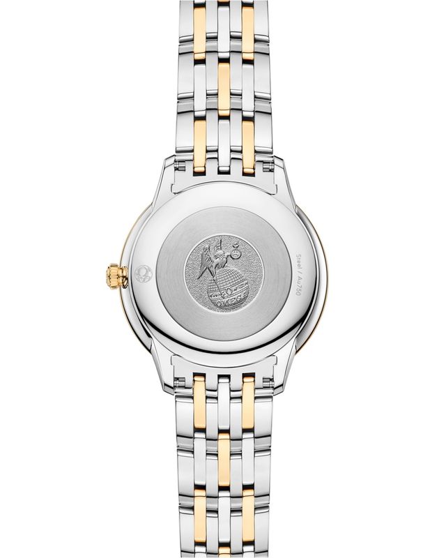 De Ville Prestige 30mm with Silver Diamond Dial and Diamond Bezel in Stainless Steel and Yellow Gold