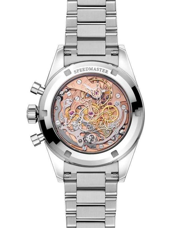 Speedmaster Calibre 321 38.6mm with Black Dial in White Gold